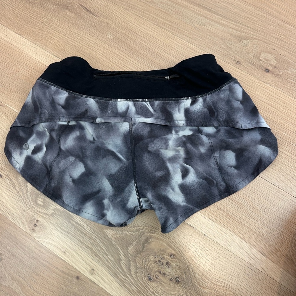 Lululemon Athletica Black and Gray Athletic Shorts